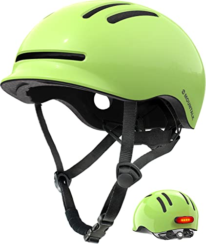 ヘルメット 自転車 サイクリング 輸入 クロスバイク Bike Helmets for Adults Men Women,Mens/Womens Cool Bicycle Helmet with Magnetic Rear LED Light, (Shiny Lime,L)ヘルメット 自転車 サイクリング 輸入 クロスバイク