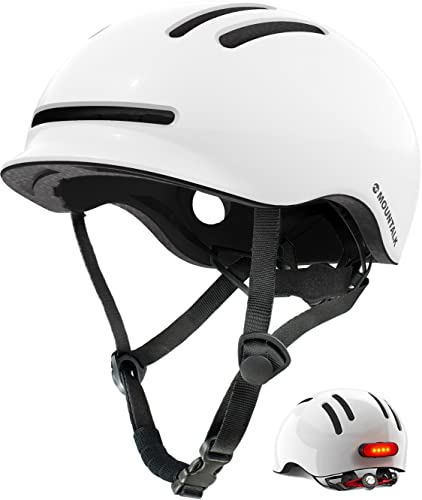 ヘルメット 自転車 サイクリング 輸入 クロスバイク Bike Helmets for Adults Men Women,Mens/Womens Cool Bicycle Helmet with Magnetic Rear LED Light,Youth Boys/Girls Helmet (Shiny White,M)ヘルメット 自転車 サイクリング 輸入 クロスバイク