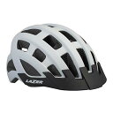 ヘルメット 自転車 サイクリング 輸入 クロスバイク LAZER Compact DLX MIPS Bike Helmet, All-Purpose Bicycle Helmet for Adults with Visor, Matte White, One Sizeヘルメット 自転車 サイクリング 輸入 クロスバイク