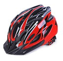 ヘルメット 自転車 サイクリング 輸入 クロスバイク Adult Cycling Bike Helmet, Lightweight Unisex Bike Helmet,Premium Quality Airflow Bike Helmet (Black Red)ヘルメット 自転車 サイクリング 輸入 クロスバイク