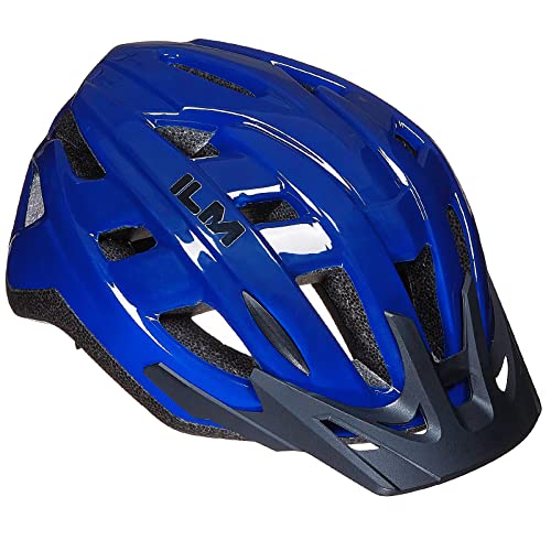 ヘルメット 自転車 サイクリング 輸入 クロスバイク ILM Adult Bike Helmet Mountain Road Bicycle Helmets for Men Women Cycling Helmet Model B2-17 (Blue,L XL)ヘルメット 自転車 サイクリング 輸入 クロスバイク