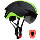 ヘルメット 自転車 サイクリング 輸入 クロスバイク Shinmax Adult Bike Helmet,Bicycle Helmet with Removable Magnetic Goggles USB Rechargeable Light Specialized Road Mountain Bike Helmet Adjustable Size ヘルメット 自転車 サイクリング 輸入 クロスバイク