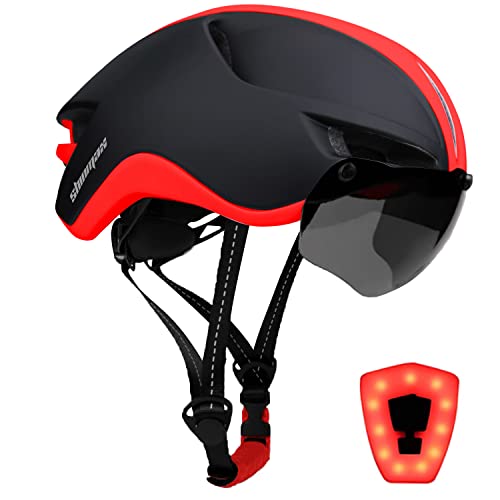 ヘルメット 自転車 サイクリング 輸入 クロスバイク Shinmax Adult Bike Helmet,Bicycle Helmet with Removable Magnetic Goggles & USB Rechargeable Light Specialized Road Mountain Bike Helmet Adjustable Size ヘルメット 自転車 サイクリング 輸入 クロスバイク 1