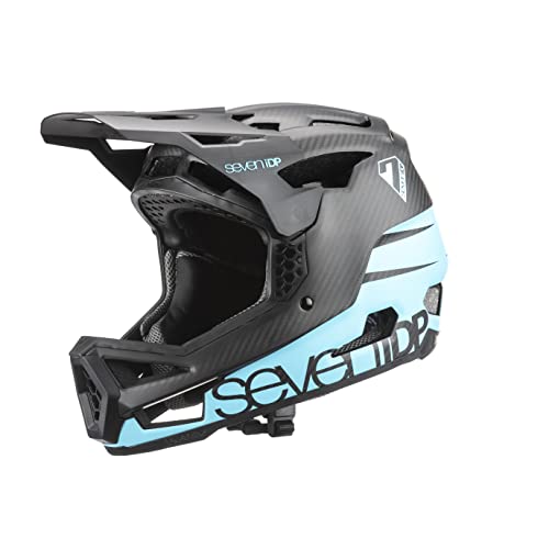 إå ž  ͢ Х 7iDP Project 23 Carbon Full Face Mountain Biking Helmet, Ice Blue/Black, Mediumإå ž  ͢ Х
