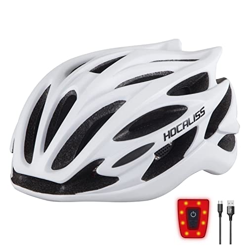 ヘルメット 自転車 サイクリング 輸入 クロスバイク HOCALISS Adult Bike Helmet, Road Bicycle Helmet with LED Rear Light for Adult Men Women Skateboard Skating Roller Skates Cycling Sportヘルメット 自転車 サイクリング 輸入 クロスバイク