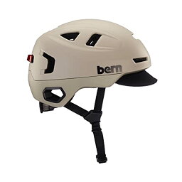 ヘルメット 自転車 サイクリング 輸入 クロスバイク Bern Hudson Commuter Bike Helmet with MIPS, Rated for E-Bike, Integrated LED Rear Light and U-Lock Compatibility, MIPS Matte Sand, Largeヘルメット 自転車 サイクリング 輸入 クロスバイク