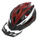 ヘルメット 自転車 サイクリング 輸入 クロスバイク X AUTOHAUX Adult Men Women Road Cycling Helmet Moutain Bike Helmet with 2 Detachable Visors Rear Light and Storage Bag Redヘルメット 自転車 サイクリング 輸入 クロスバイク