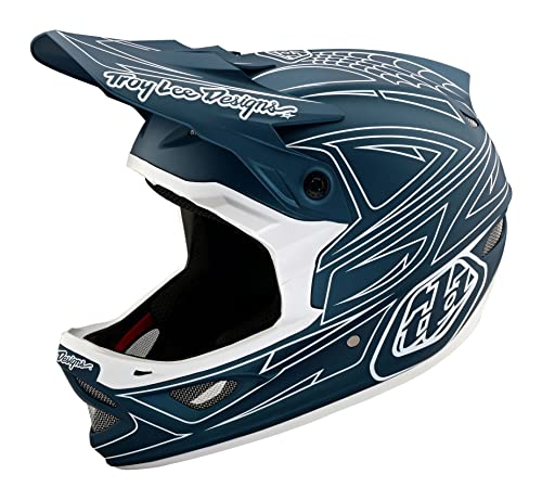 ヘルメット 自転車 サイクリング 輸入 クロスバイク Troy Lee Designs D3 Fiberlite Full Face Mountain Bike Helmet for Max Ventilation Lightweight EPP EPS Racing Downhill DH BMX MTB - Adult Men Women (Spideヘルメット 自転車 サイクリング 輸入 クロスバイク