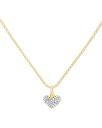 ケンダスコット アメリカ アクセサリー ブランド かわいい Kendra Scott Ari Pave Heart 18k Gold Vermeil Charm Necklace in White Diamond, Fine Jewelry for Womenケンダスコット アメリカ アクセサリー ブランド かわいい