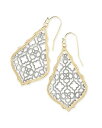 ケンダスコット ピアス アメリカ 日本未発売 ブランド Kendra Scott Addie Drop Earrings for Women in Mixed Metal Filigree, Fashion Jewelry, 14k Gold-Plated and Rhodium-Platedケンダスコット ピアス アメリカ 日本未発売 ブランド