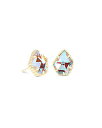 ケンダスコット ピアス アメリカ 日本未発売 ブランド Kendra Scott Tessa Stud Earrings for Women, Fashion Jewelry, 14k Gold-Plated Brass, Iridescent Dichroic Glassケンダスコット ピアス アメリカ 日本未発売 ブランド