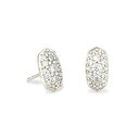 ケンダスコット ピアス アメリカ 日本未発売 ブランド Kendra Scott Grayson Crystal Stud Earring in Silver-Plated Brass, Fashion Jewelry for Women, White Cubic Zirconiaケンダスコット ピアス アメリカ 日本未発売 ブランド
