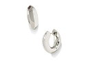 ケンダスコット ピアス アメリカ 日本未発売 ブランド Kendra Scott Mikki Metal Huggie Earring, Rhodium Plated Brass, Fashion Jewelry for Womenケンダスコット ピアス アメリカ 日本未発売 ブランド
