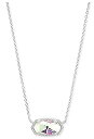 ケンダスコット アメリカ アクセサリー ブランド かわいい Kendra Scott Elisa Pendant Necklace for Women, Fashion Jewelry, Rhodium-Plated, Dichroic Glassケンダスコット アメリカ アクセサリー ブランド かわいい