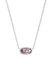 ケンダスコット アメリカ アクセサリー ブランド かわいい Kendra Scott Elisa Pendant Necklace for Women, Fashion Jewelry, Rhodium-Plated, Purple Amethystケンダスコット アメリカ アクセサリー ブランド かわいい