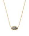 ケンダスコット アメリカ アクセサリー ブランド かわいい Kendra Scott Elisa Pendant Necklace for Women, Fashion Jewelry, 14k Gold-Plated, Platinum Drusyケンダスコット アメリカ アクセサリー ブランド かわいい