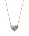 ケンダスコット アメリカ アクセサリー ブランド かわいい Kendra Scott Ari Heart Adjustable Length Pendant Necklace for Women, Fashion Jewelry, Rhodium-Plated, Platinum Drusyケンダスコット アメリカ アクセサリー ブランド かわいい