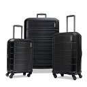 スーツケース キャリーバッグ ビジネスバッグ ビジネスリュック バッグ American Tourister Stratum 2.0 Hardside Expandable Luggage with Spinners | Jet Black | 3PC (CO/MED/LG)スーツケース キャリーバッグ ビジネスバッグ ビジネスリュック バッグ