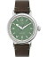 ӻ å  Timex Men's Standard 40mm Watch - Brown Strap Green Dial Silver-Tone Caseӻ å 