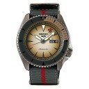 腕時計 セイコー メンズ Seiko 5 Sports Boruto & Naruto: Gaara Automatic Beige Dial Watch SRPF75K1腕時計 セイコー メンズ