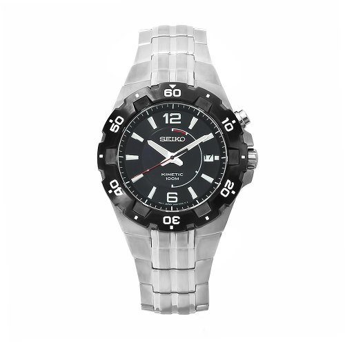 腕時計 セイコー メンズ Seiko Men 039 s SKA445P1 Stainless-Steel Analog with Black Dial Watch腕時計 セイコー メンズ