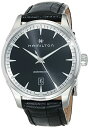 腕時計 ハミルトン メンズ Hamilton Watch Jazzmaster Swiss Automatic Watch 40mm Case, Black Dial, Black Leather Strap (Model: H32475730)腕時計 ハミルトン メンズ