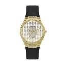 腕時計 ゲス GUESS レディース GUESS Ladies 39mm Watch - Black Strap Gold Tone Case Clear Dial腕時計 ゲス GUESS レディース(2)
