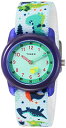 腕時計 タイメックス レディース Timex Boys TW7C77300 Time Machines White/Dinosaurs Elastic Fabr...