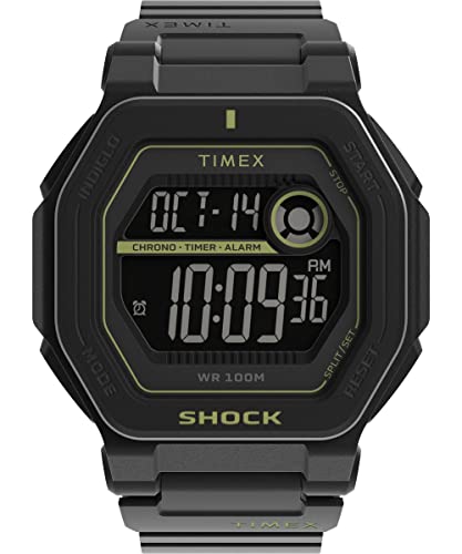 ӻ å  Timex Men's Command Encounter 45mm Watch - Black Strap Digital Neg Display Dial Black Caseӻ å 