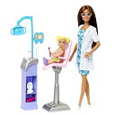 バービー バービー人形 Barbie Careers Dentist Doll and Playset with Accessories, Medical Doctor Set, Barbie Toysバービー バービー人形
