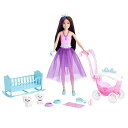 バービー バービー人形 Barbie Skipper Doll and Accessories, Fairytale Nurturing Set with 2 Lambs, Stroller, Crib and Accessoriesバービー バービー人形