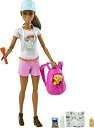 バービー バービー人形 Barbie Self-Care Doll, Brunette Posable Hiking Doll with Puppy & Accessories Including Backpack Pet Carrier & Cameraバービー バービー人形