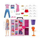 バービー バービー人形 Barbie Doll and Dream Closet Set with Clothes and Accessories, 30 Pieces and 15 Storage Areas, HGX57バービー バービー人形