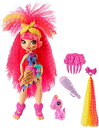 バービー バービー人形 Mattel Cave Club Emberly Doll (8-10-inch, Pink Hair) Poseable Prehis...
