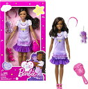 バービー バービー人形 Barbie: My First Preschool Doll, Brooklyn with 13.5-inch Soft Posable Body & Black Hair, Plush Poodle & Accessoriesバービー バービー人形