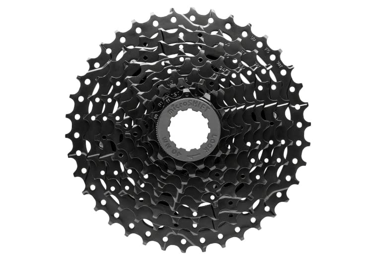 スプロケット フリーホイール ギア パーツ 自転車 Microshift | Advent Cassette | 9 Speed | 11-46T | ED Black | Hardened Steel Cogsスプロケット フリーホイール ギア パーツ 自転車