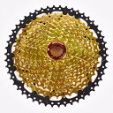 スプロケット フリーホイール ギア パーツ 自転車 10-Speed Gold Cassette 11-50T/11-42T Wide Ratio Freewh...