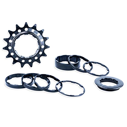 スプロケット フリーホイール ギア パーツ 自転車 ALAUDARK Sinlge Speed Cassette Sprocket Conversion kit for Fixie BMX Dirt Jump MTB Bike Compatible with Shimano 11S 10S 9S 8S 7Sスプロケット フリーホイール ギア パーツ 自転車