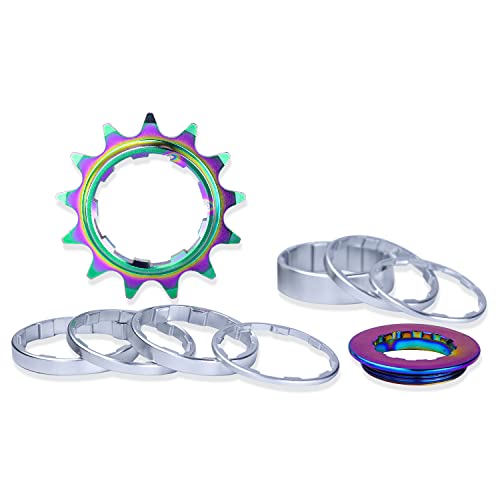 スプロケット フリーホイール ギア パーツ 自転車 ALAUDARK Sinlge Speed Cassette Sprocket Conversion kit for Fixie BMX Dirt Jump MTB Bike Compatible with Shimano 11S 10S 9S 8S 7Sスプロケット フリーホイール ギア パーツ 自転車