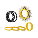 スプロケット フリーホイール ギア パーツ 自転車 Bibike Single Speed Conversion Kit 13T/14T/15T/16T/17T...
