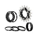 スプロケット フリーホイール ギア パーツ 自転車 Bibike Single Speed Conversion Kit 13T/14T/15T/16T/17T...