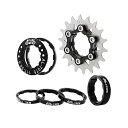 スプロケット フリーホイール ギア パーツ 自転車 Bibike Single Speed Conversion Kit 13T/14T/15T/16T/17T...
