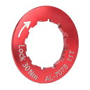 スプロケット フリーホイール ギア パーツ 自転車 VBESTLIFE Cassette Lockring, Bike Flywheel Lock Cover Aluminum Alloy Cassette Flywheel Locking Cover for MTB Road Bike(Red)スプロケット フリーホイール ギア パーツ 自転車