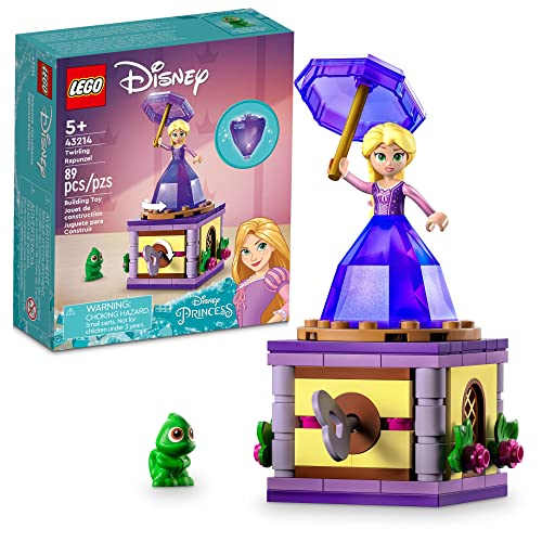 レゴ LEGO Disney Princess Twirling Rapunzel 43214 Building Toy with Diamond Dress Mini-Doll and Pascal The Chameleon Figure, Wind Up Toy Rapunzel, Disney Collectible Toy for Girls & Boys Age 5+ Years Oldレゴ