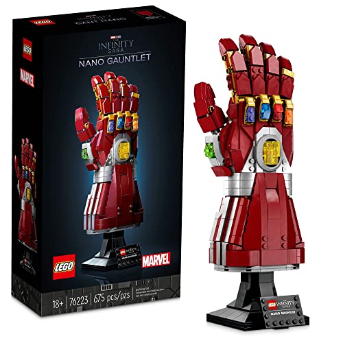 レゴ LEGO Marvel Nano Gauntlet, Iron Man Model with Infinity Stones, 76223 Avengers: Endgame Film Set, Collectable Memorabilia, Gift Idea for Adults and Teensレゴ