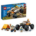 レゴ LEGO City 4x4 Off-Roader Adventures 60387 Building Toy - Camping Set Including Monster Truck Style Car with Working Suspension and Mountain Bikes, 2 Minifigures, Vehicle Toy for Kids Ages 6 レゴ