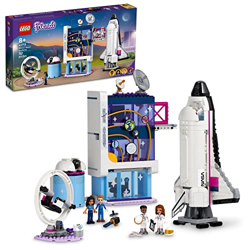 レゴ LEGO Friends Olivia’s Space Academy Shuttle Rocket 41713, NASA Space Shuttle Toy for Kids, Pretend Play Space Academy with Astronaut Mini Figures, Gift for Boys Girls 8+ Years Oldレゴ