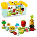 レゴ LEGO DUPLO My First Organic Garden Brick Box 10984, Stacking Toys for Babies and Toddlers 1.5 Years Old, Learning Toy with Ladybug, Bumblebee, Fruit Veg, Sensory Toy for Kidsレゴ