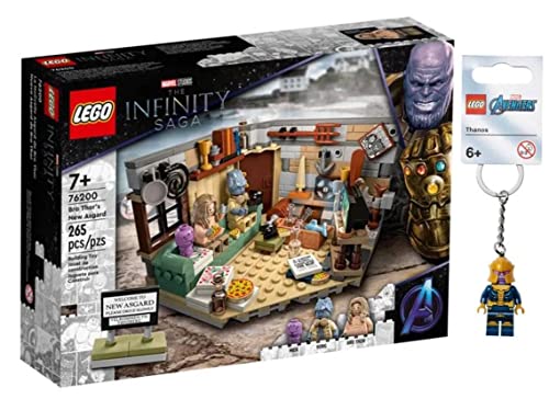 レゴ Lego Marvel Studios 76200 The Infinity Saga: Bro Thor's New Asgard + Thanos Keychain Exclusive Bundleレゴ