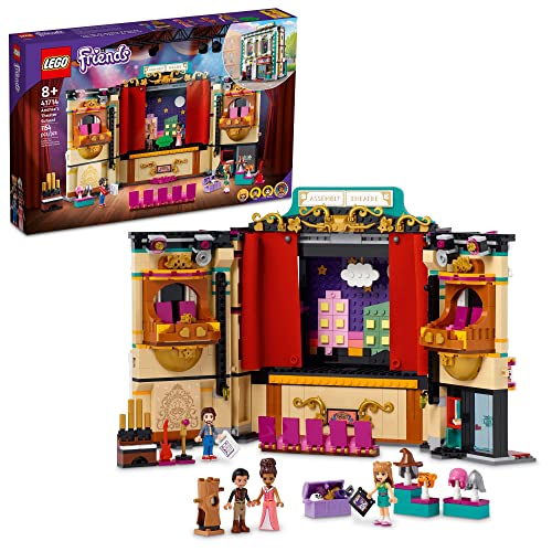 レゴ LEGO Friends Andrea's Theater School Playset, 41714 Creative Pretend Play Theater Toy, Gift Idea for Kids Girls Boys 8+ Years Old, Theater with Curtains, Lighting, Props and 4 Friends Toy Figuresレゴ